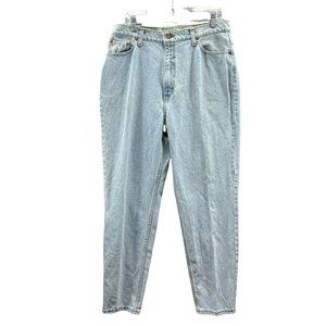 Vintage Levis 521 Jeans Womens 18 Tapered Leg 100% Cotton Light Wash USA…